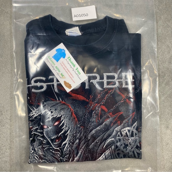 Disturbed Band T-Shirt Men’s Medium Black Short Sleeve Music Tee Crew Neck Metal - Picture 4 of 10